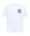 Amiri Lion Outline Crewneck T-shirt In White