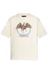 Amiri 'pegasus' Crew Neck Graphic Print T-shirt In White