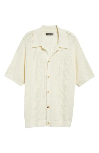 Amiri Open Stitch Button-up Shirt In Neutral