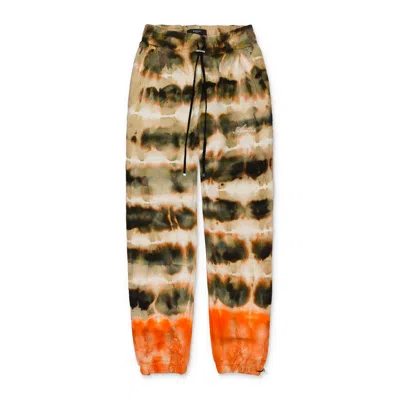 Amiri Orange Tie Dye Sweatpants In Multi
