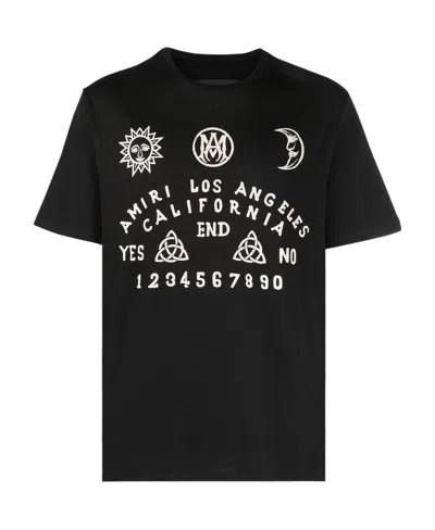 Amiri Ouija Board Print T-shirt In Black