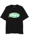 Amiri Mens Black Oval Short-sleeves Relaxed-fit Cotton-jersey T-shirt In 黑色
