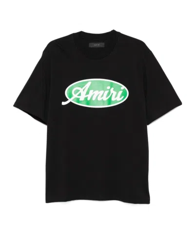 AMIRI AMIRI LOGO PRINTED CREWNECK T-SHIRT