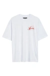 Amiri Paradise Airbrush Cotton T-shirt In White