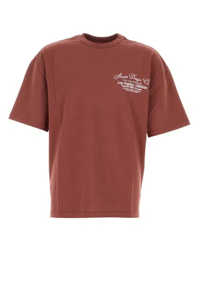 Amiri Oversize Cotton T-shirt In Brown