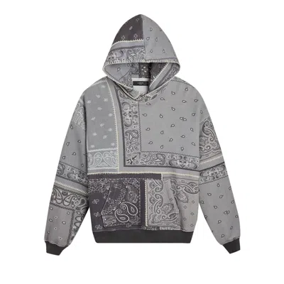 Pre-owned Amiri Oversized Bandana Reconstructed Hoodie 'black' | Men's Size M