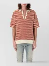 Amiri Orange Checkered Oversized Polo