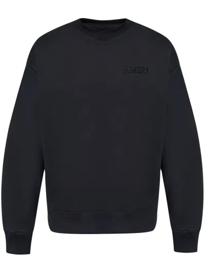 Amiri Embroidered-logo Sweatshirt In Black