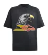 Amiri Mens Black Eagle Graphic-print Cotton-jersey T-shirt