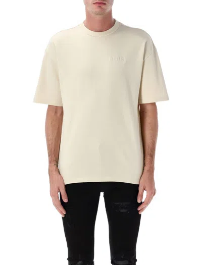 Amiri Oversized Logo T-shirt Dropped Shoulders In White