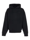 Amiri Black Hoodie With Fixed Hood And Logo Lettering On Front And Rear In Black