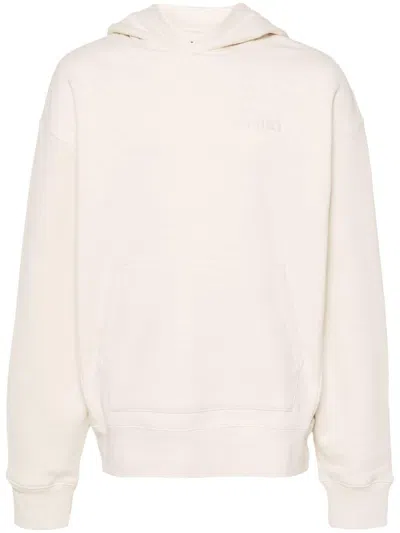 Amiri Oversize Hoodie In Beige
