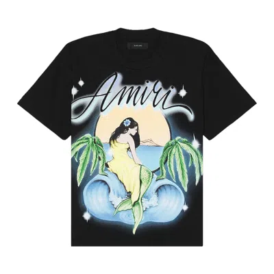Pre-owned Amiri Oversized Mermaid Tee 'black' | Men's Size Xl