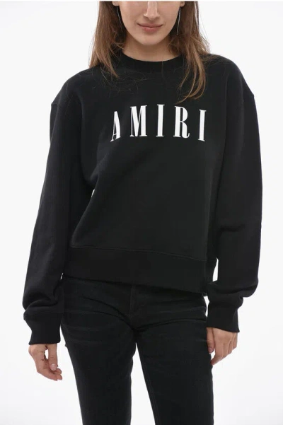 Amiri Oversized Sweatshirt With Logo Print In Black