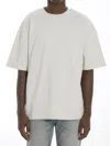 Amiri Oversized Short-sleeved Crewneck T-shirt In Beige
