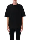 Amiri Tonal Logo Oversized Cotton T-shirt In Black