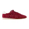 Amiri Pacific Flat Suede Sneakers In Red
