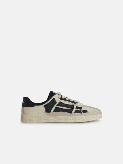 Amiri 'pacific Bone' Black Leather Sneakers