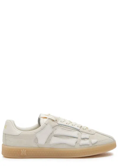 AMIRI AMIRI PACIFIC BONES CROCODILE-EFFECT SUEDE SNEAKERS