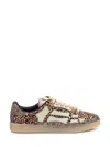 Amiri Leopard Pacific Bones Low-top Womans Sneakers In Brown