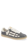Amiri Pacific Bones Suede Sneakers In Gray