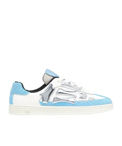Amiri Pacific Bones Sneaker In Suede In Blue