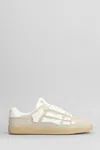 Amiri Pacific Bones Sneakers In Beige Suede