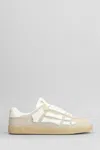 Amiri Pacific Bones Sneakers In Beige Suede