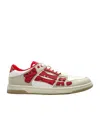 Amiri Leather Bandana Skel Sneakers With Contrast Panels In Multi