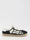 Amiri Pacific Bones Black Low Top Sneakers With Logo Patch On The Tongue And Logo Lettering On The Heel In