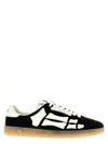 Amiri Pacific Bones Sneakers In Leather In Black
