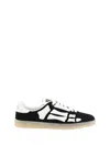 Amiri Pacific Bones Sneakers In Leather In Black