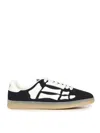 Amiri Pacific Bones Black Low Top Sneakers With Logo Patch On The Tongue And Logo Lettering On The Heel In In Black