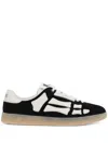 Amiri Pacific Bones Sneakers In Leather In Black