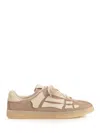 Amiri Mens Pacific Bones Branded Suede Low-top Trainers Brow