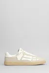 Amiri Mens Pacific Bones Branded Suede Low-top Trainers Brow