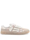 Amiri Mens Pacific Bones Branded Suede Low-top Trainers Brow In Neutrals
