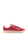 Amiri Red Pacific Bones Sneakers In Red