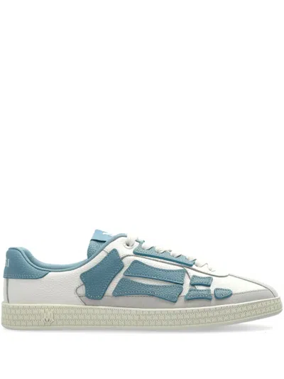 Amiri Multicolor Leather And Suede Pacific Bones Sneakers In Neutral