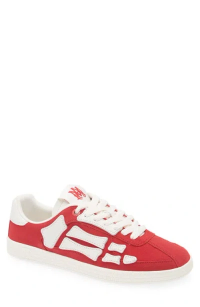 Amiri Pacific Bones Suede Sneaker In Red