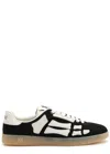 Amiri Pacific Bones Sneakers In Leather In Black