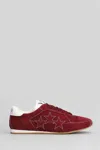Amiri Pacific Flat Sneakers In Red Suede In Red