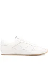 Amiri Pacific Stars Mixed Leather Sneakers In Neutral