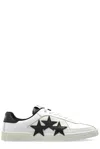 Amiri Pacific Low Top Sneaker With Star Patches In Black