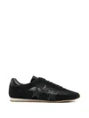 Amiri Black Mesh Pacific Flat Sneakers In Black