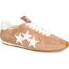 Amiri Pacific Stars Mixed Leather Sneakers In Brown
