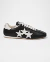 Amiri Pacific Stars Mixed Leather Sneakers