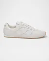 Amiri Pacific Stars Mixed Leather Sneakers In Brown