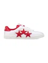 Amiri Lace-up Low-cut Casual Shoes In White Varsity Red