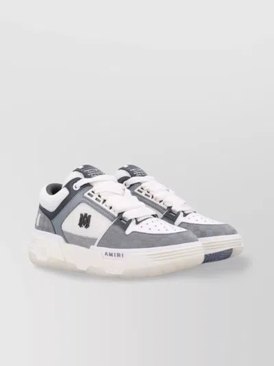 Amiri Padded Collar Perforated Toe Rubber Sole Sneakers